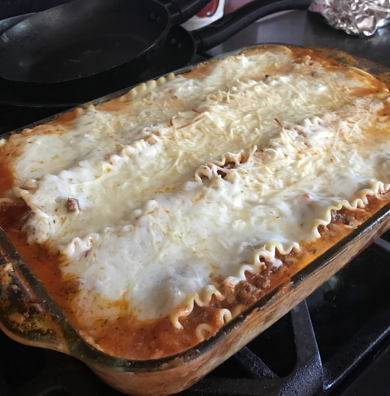 A photo of the lasagna